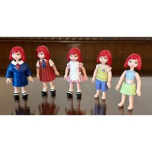 Madeline LA PETITE Doll Lot Polly Pocket VTG, LOT OF 5‎